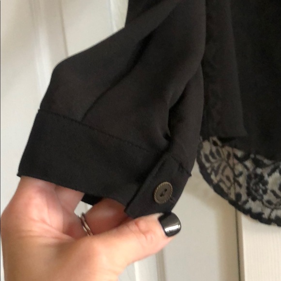 blu pepper collared button down, M, sheer - Picture 7 of 8